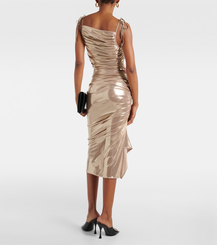 Maticevski Neroli ruched midi skirt