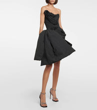 Maticevski Nucleus asymmetric bustier minidress
