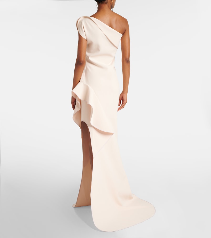Maticevski Provenance ruffled one-shoulder gown