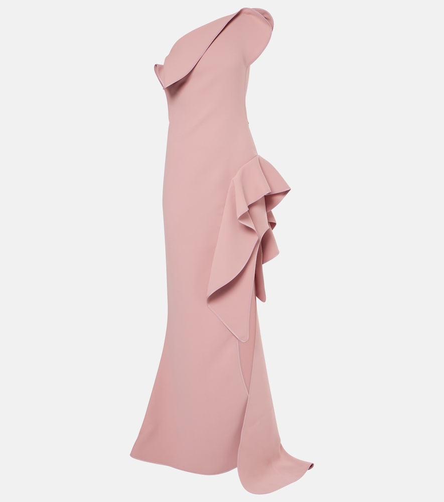 Maticevski Provenance ruffled one-shoulder  gown. Maticevski Provenance 褶皱单肩礼服