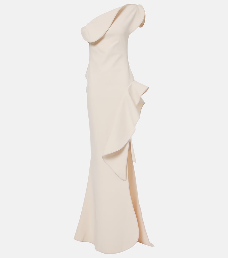 Maticevski Provenance ruffled one-shoulder gown. Maticevski Provenance 褶皱单肩礼服