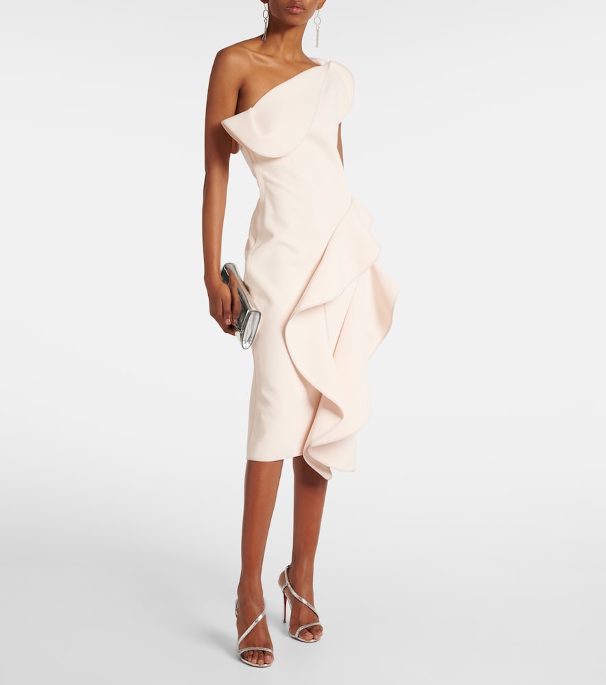 Maticevski Ruffled one-shoulder midi dress