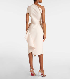 Maticevski Ruffled one-shoulder midi dress