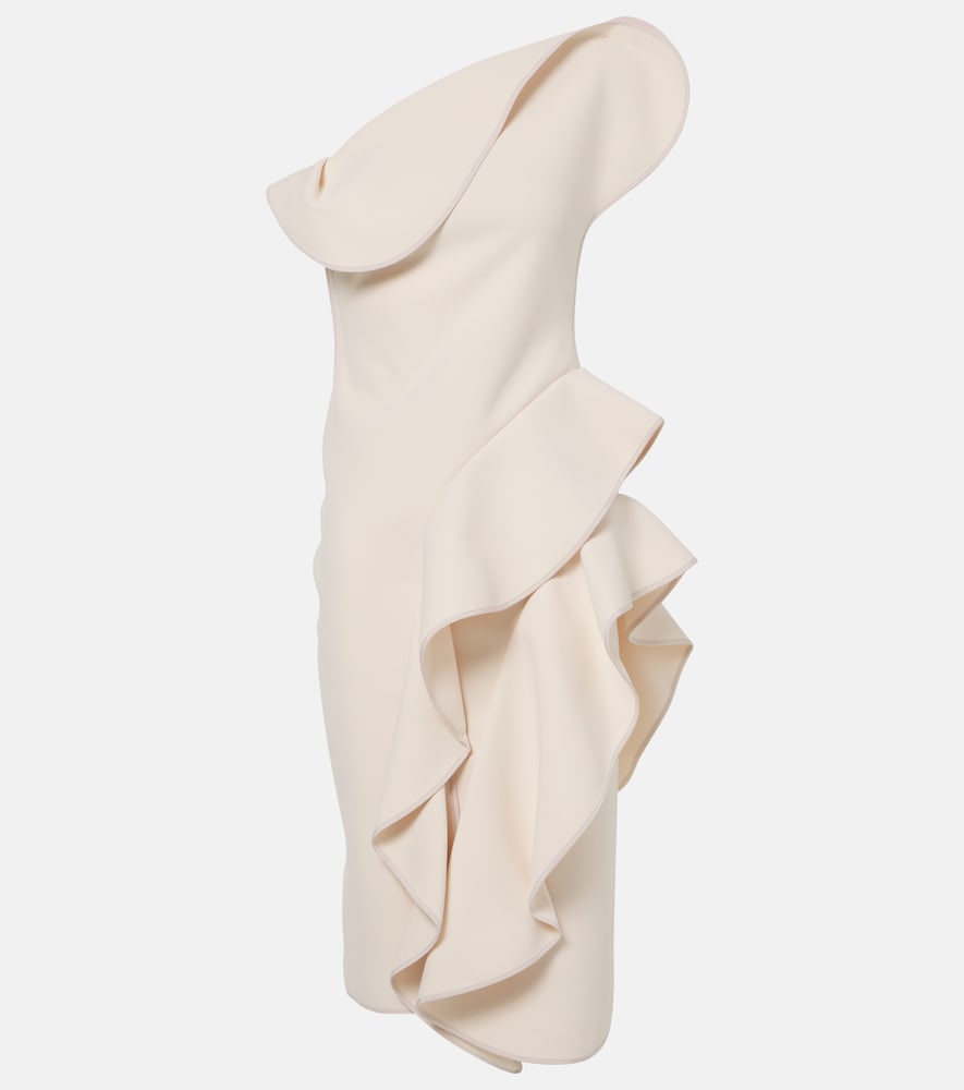 Maticevski Ruffled one-shoulder midi dress. Maticevski 荷叶边单肩中长连衣裙