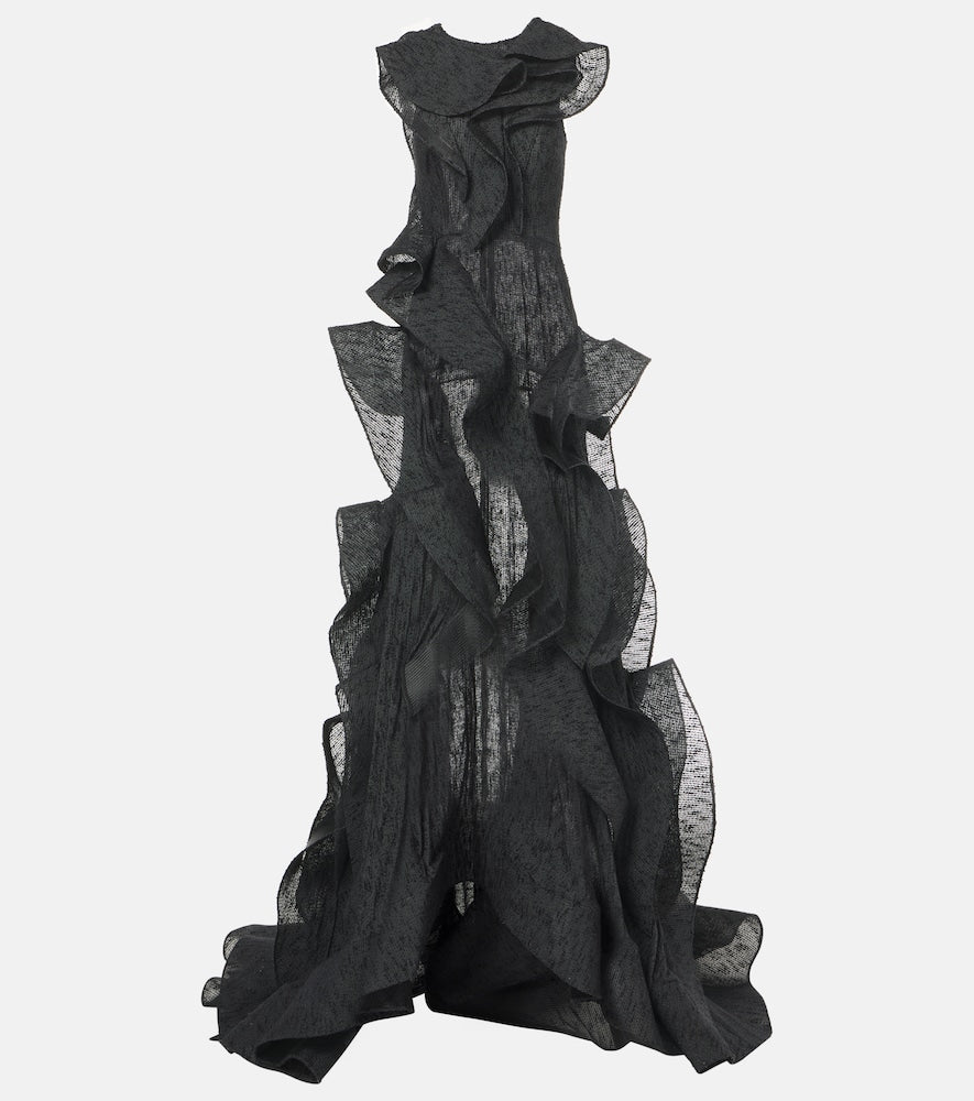 Maticevski Spiral ruffled gown. Maticevski 螺旋褶皱礼服