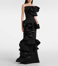 Maticevski Strapless ruffled gown