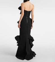 Maticevski Strapless ruffled gown