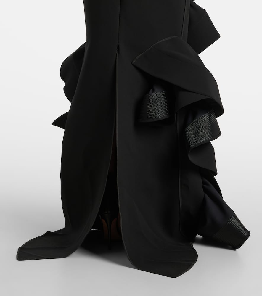 Maticevski Strapless ruffled gown