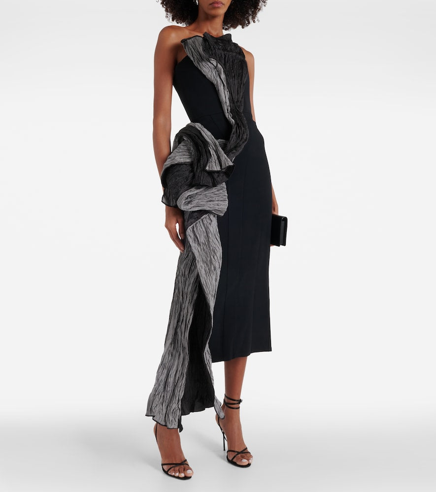 Maticevski Waller draped bustier maxi dress