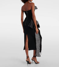 Maticevski Waller draped bustier maxi dress