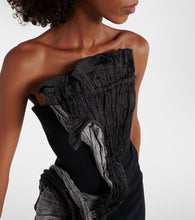 Maticevski Waller draped bustier maxi dress