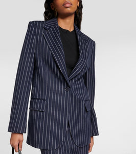 Max Mara Aceri pinstripe jersey blazer