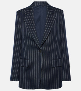 Max Mara Aceri pinstripe jersey blazer