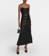 Max Mara Alias sequined georgette maxi dress