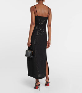 Max Mara Alias sequined georgette maxi dress