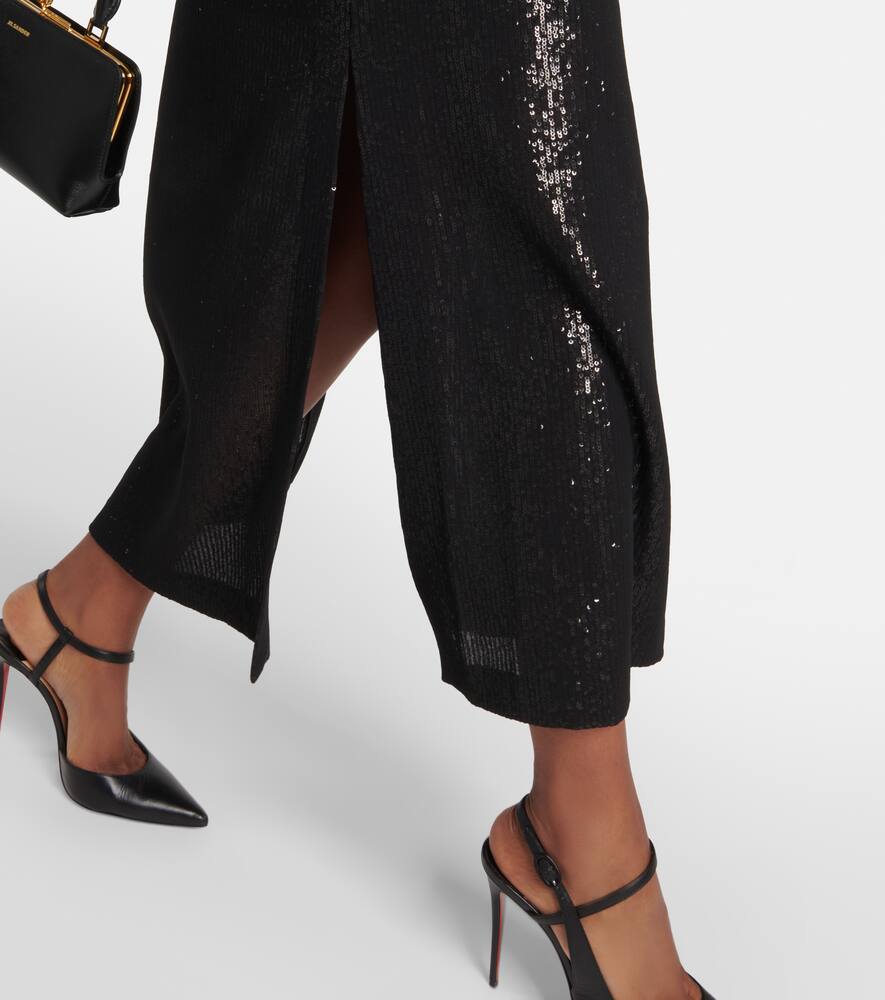 Max Mara Alias sequined georgette maxi dress