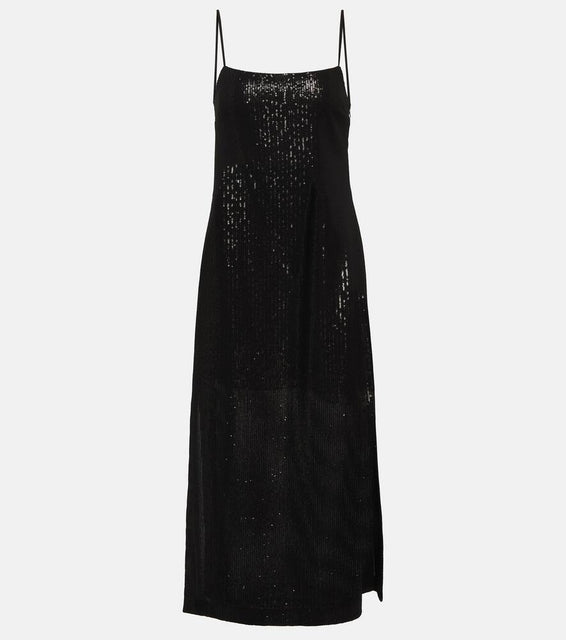 Max Mara Alias sequined georgette maxi dress