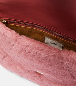 Max Mara Alpaca, wool, and silk teddy clutch