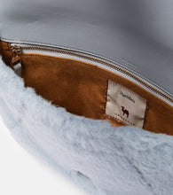 Max Mara Alpaca, wool, and silk teddy clutch