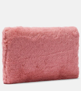 Max Mara Alpaca, wool, and silk teddy clutch