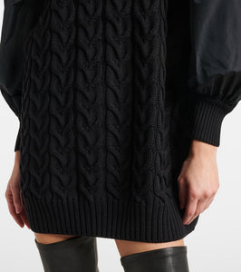 Max Mara Ancella knitted wool minidress