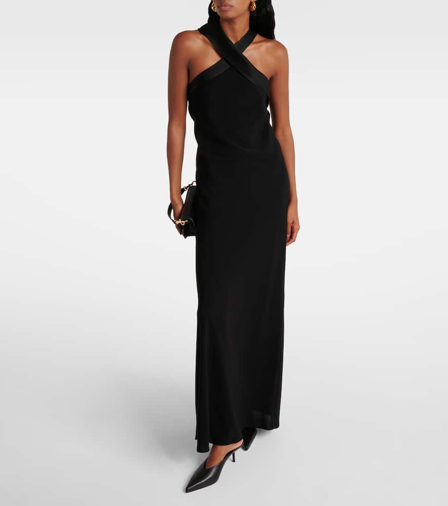 Max Mara Anta halterneck gown