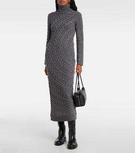 Max Mara Arte wool and cashmere maxi dress