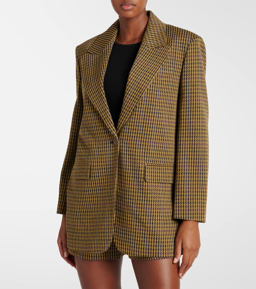 Max Mara Atlanta houndstooth wool-blend blazer