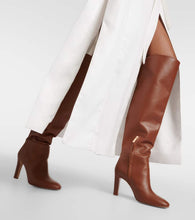 Max Mara Aureo linen twill midi wrap dress