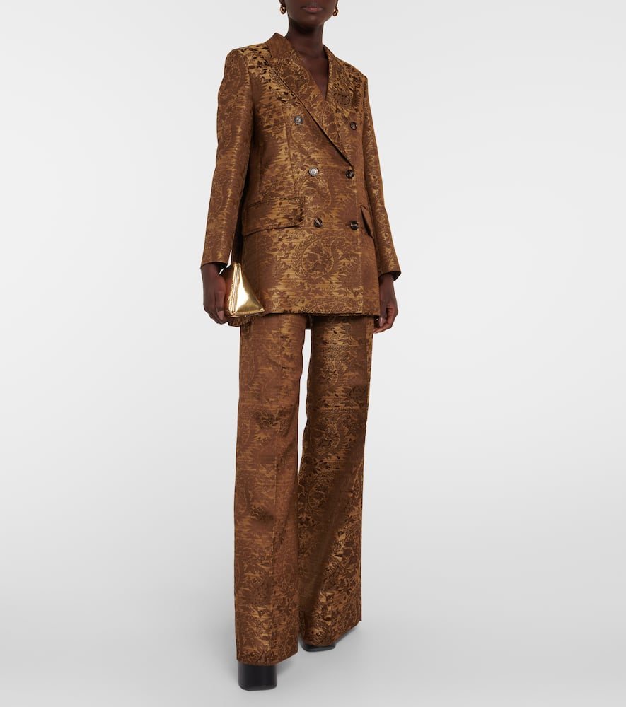 Max Mara Balia double-breasted jacquard blazer
