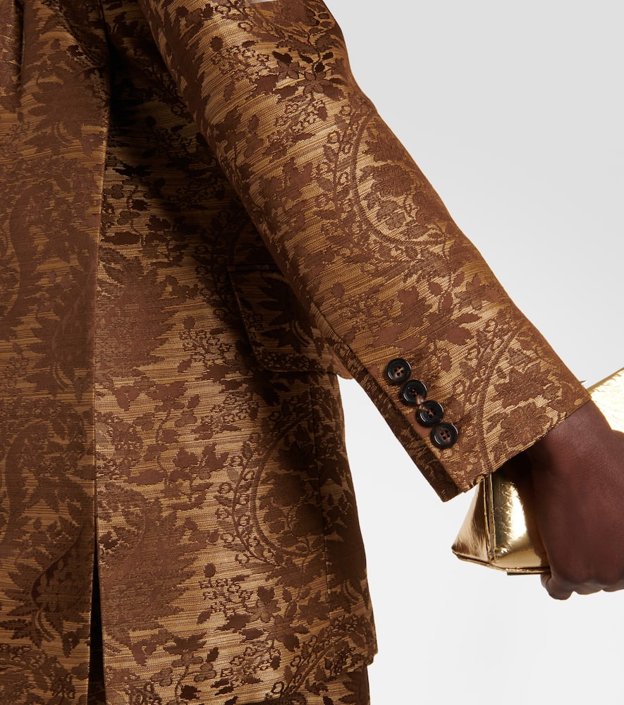 Max Mara Balia double-breasted jacquard blazer
