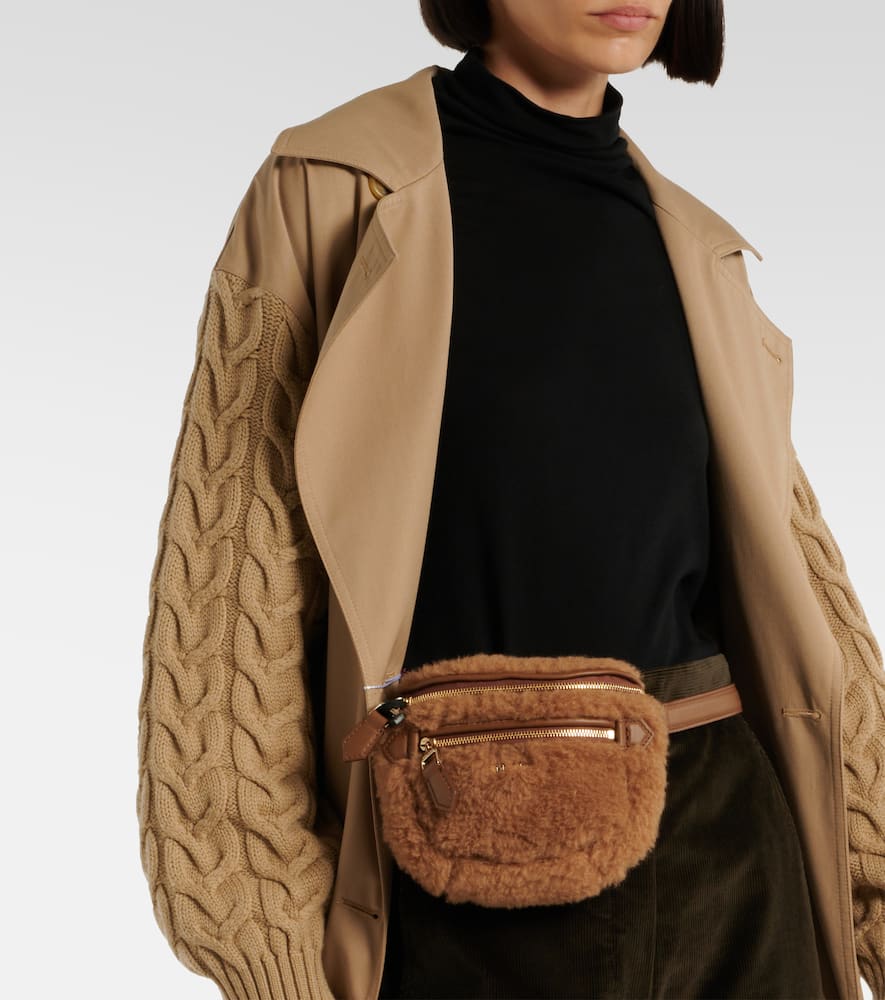 Max Mara Banane Mini teddy belt bag
