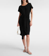 Max Mara Belted jersey midi dress
