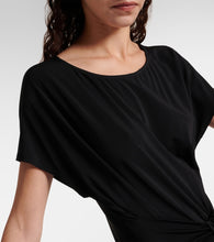 Max Mara Belted jersey midi dress