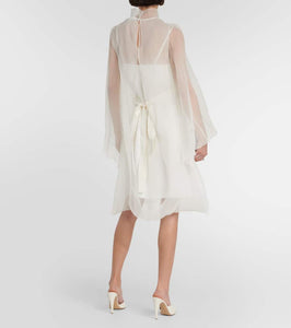 Max Mara Bridal Alma ruffled silk minidress