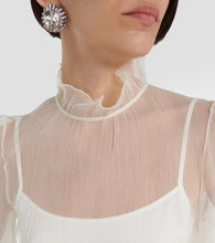Max Mara Bridal Alma ruffled silk minidress