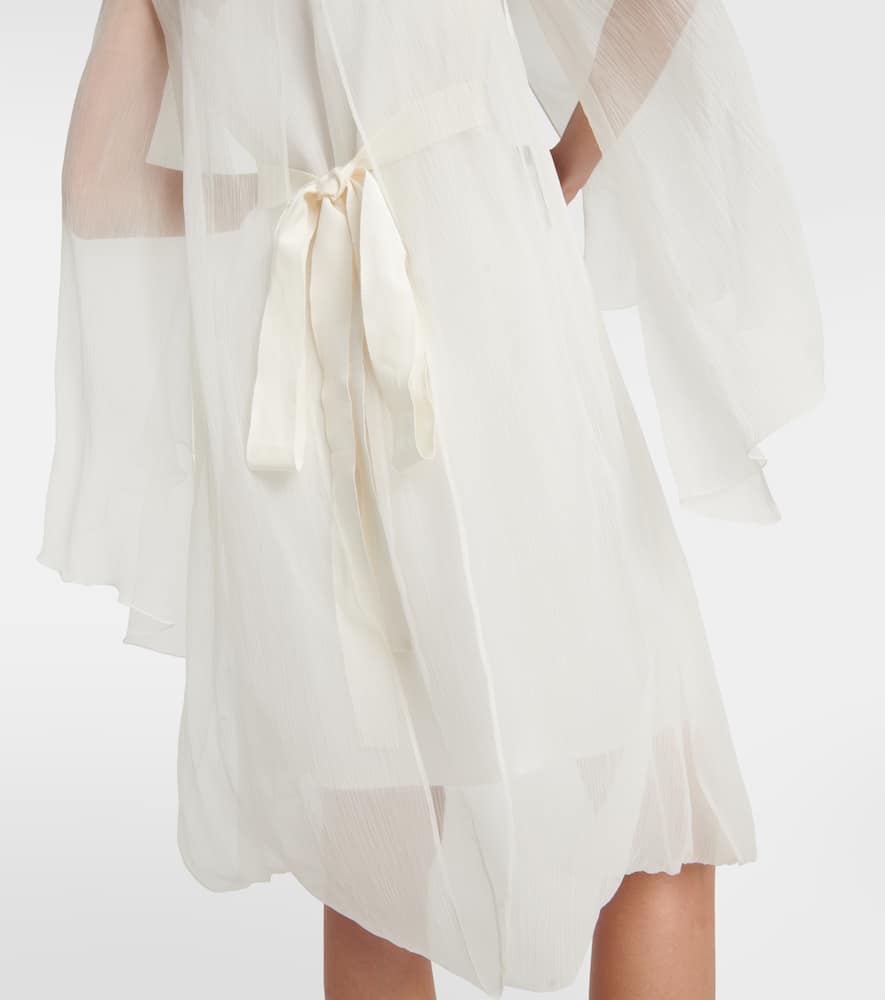 Max Mara Bridal Alma ruffled silk minidress