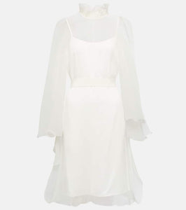 Max Mara Bridal Alma ruffled silk minidress