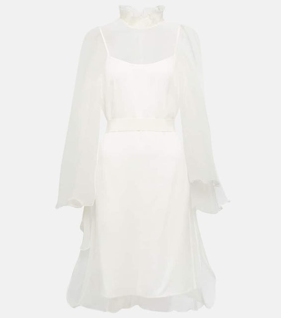 Max Mara Bridal Alma ruffled silk minidress