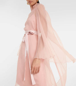 Max Mara Bridal Alma slip silk minidress with cover-up
