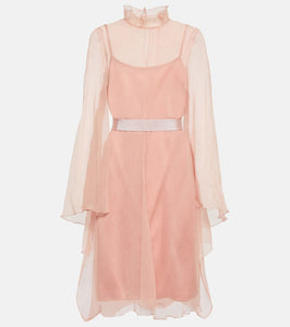 Max Mara Bridal Alma slip silk minidress with cover-up
