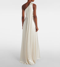 Max Mara Bridal Pamela draped silk satin gown