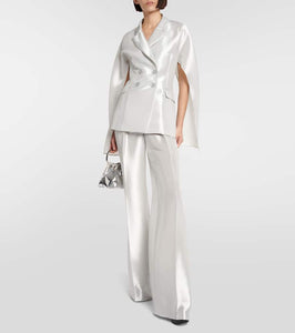 Max Mara Bridal Pasta silk-blend satin blazer