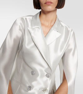 Max Mara Bridal Pasta silk-blend satin blazer