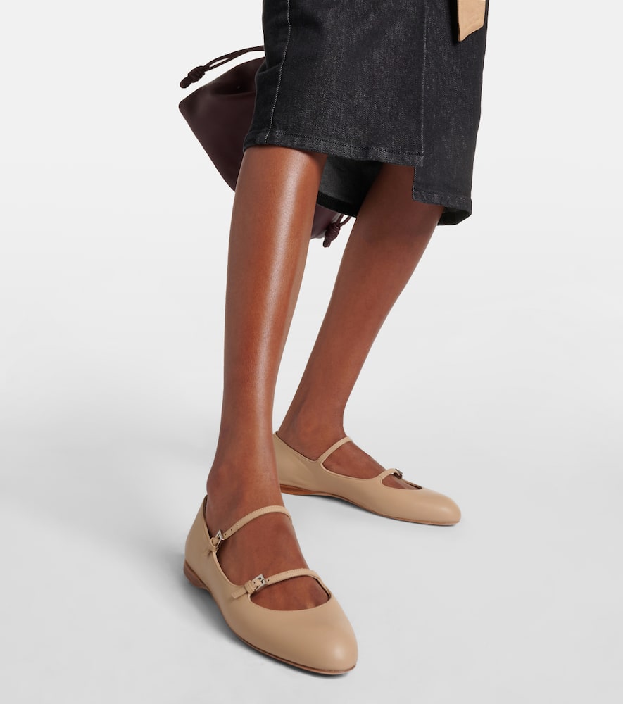 Max Mara Circus leather ballet flats