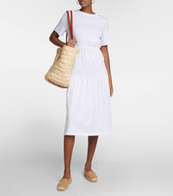 Max Mara Cotton jersey tiered midi dress