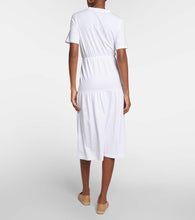 Max Mara Cotton jersey tiered midi dress