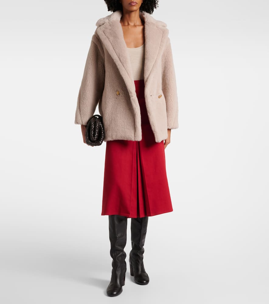 Max Mara Cuba alpaca, wool, and silk teddy coat