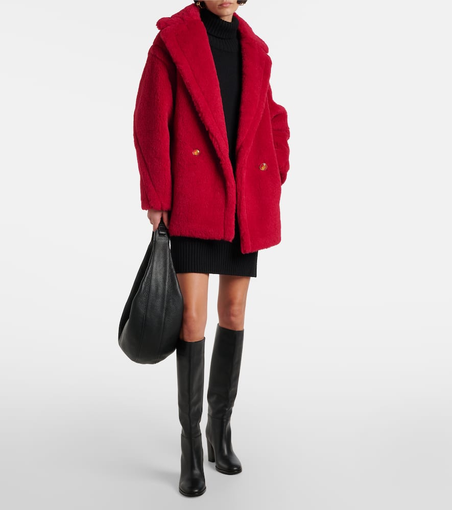 Max Mara Cuba alpaca, wool, and silk teddy coat