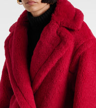 Max Mara Cuba alpaca, wool, and silk teddy coat